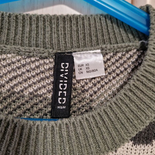 H&M thin sweater size XS like new multicolor