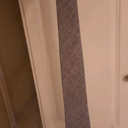 Pagoni tie new, gray herringbone, timeless quality