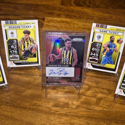 Euroleague Panini Fenerbahce Sports Cards new, set of 5