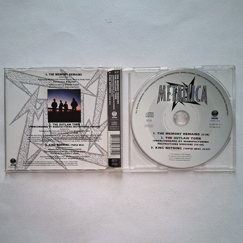 Metallica The Memory Remains CD single used, blue cover, metal