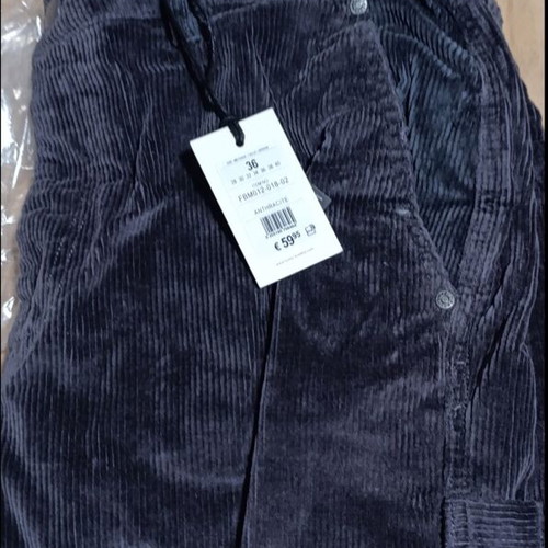 Funky Buddha corduroy chino pants new, size 36 loose fit, gray