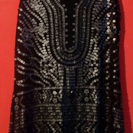 Reni Leza dress used with sequins, size Large