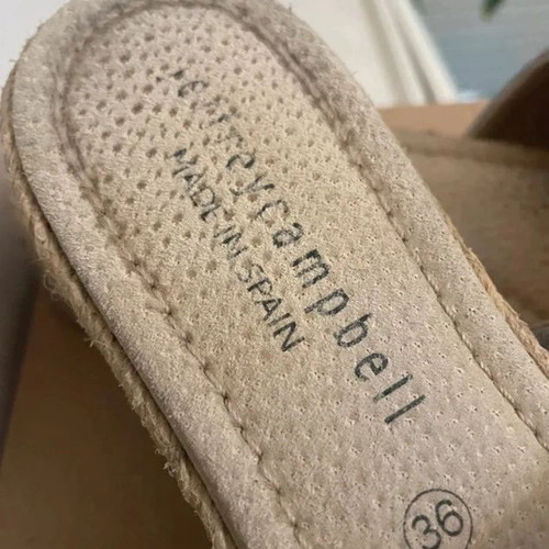 Jeffrey Campbell platform sandals size 36, like new, suede, light blue