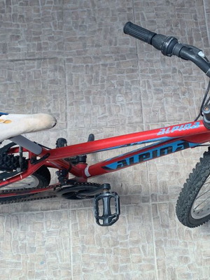 Alpina children's mountain bike 21-speed used, 24 inch, red