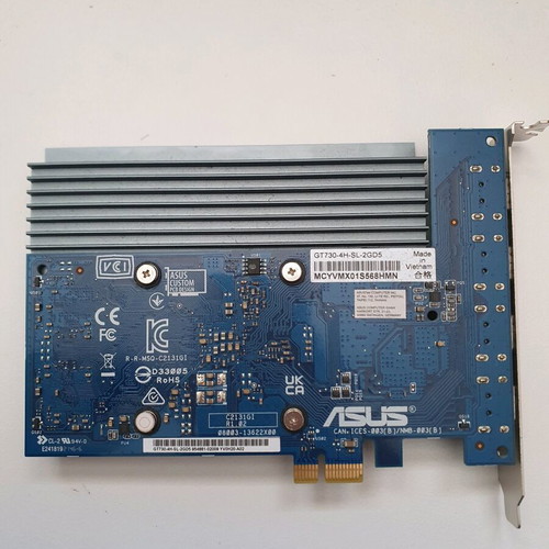 ASUS GeForce GT 730 4H-SL-2GD5 2GB GDDR5 Low Profile Single Slot 4x HDMI like new