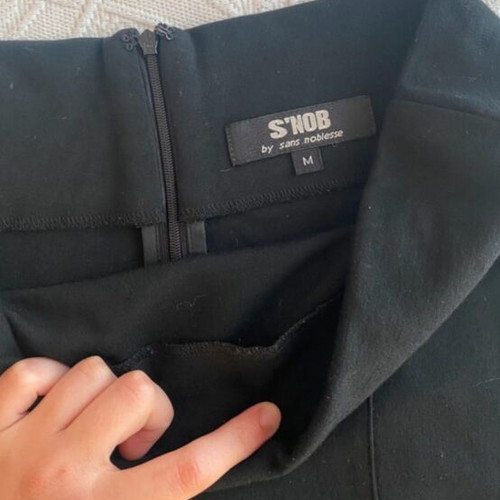 Black fitted mini skirt, size M / 38 / 10