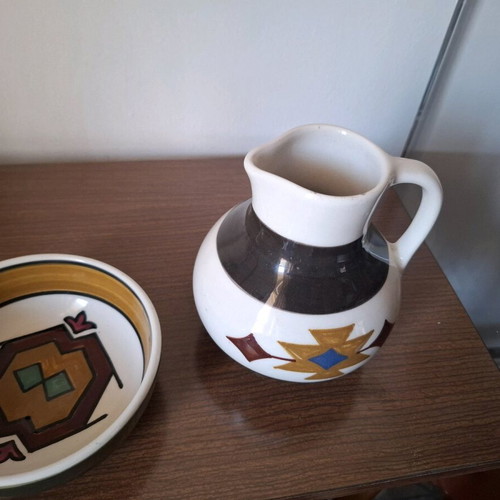 Tanagra ceramic jug and bowl used from Clara