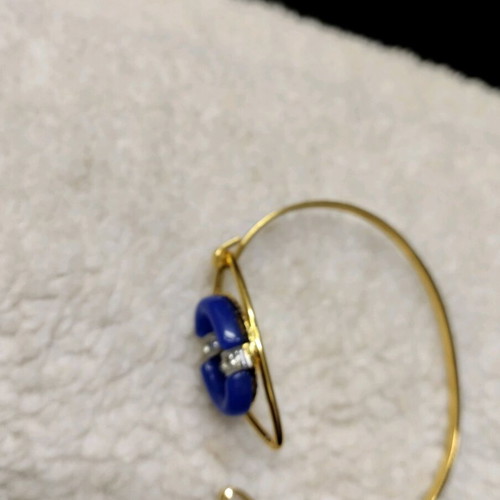 Bracelet openable new, blue and gold