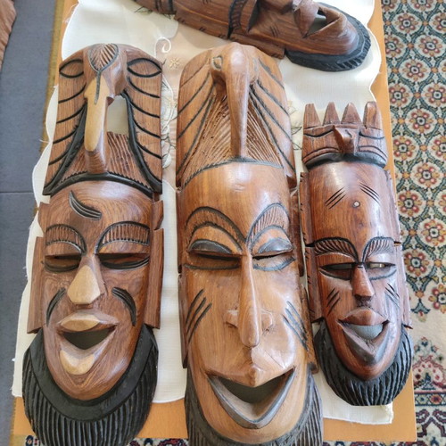 Wooden masks used