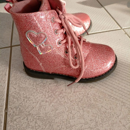 Girls' boots used, size 27, pink