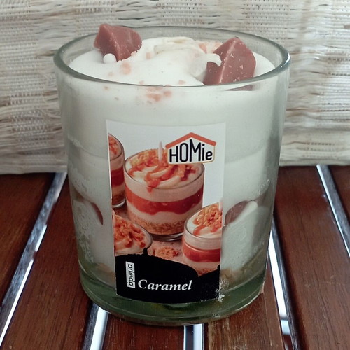 Candle Jar Caramel Scent 180g new