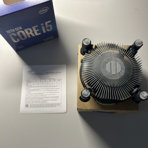 Intel Core i5 10th Gen CPU Cooler new, unused