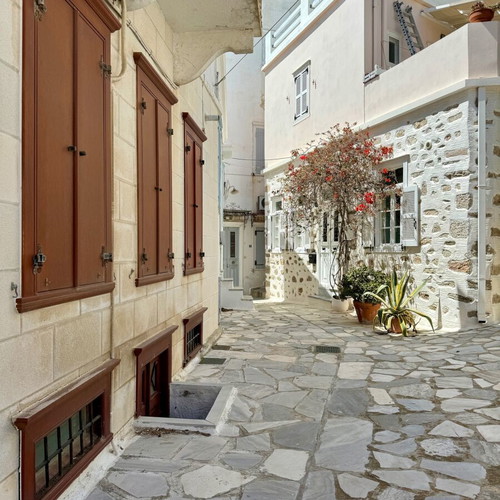 Neoclassical house in Ermoupoli Syros with view and verandas