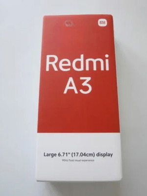 Redmi A3 64GB 3GB RAM Dual SIM black smartphone