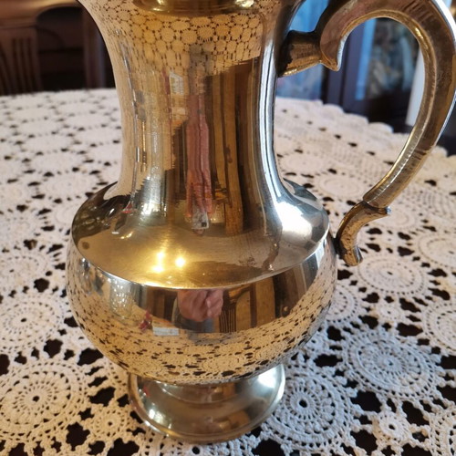 Brass pitcher vintage used