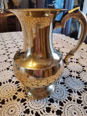 Brass pitcher vintage used