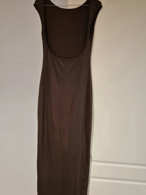 Long elastic brown dress like new