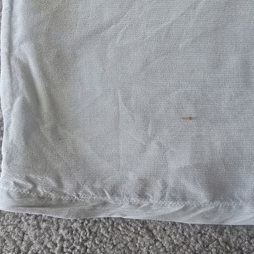 Vintage embroidered baby top used, crepe fabric, circa 1960