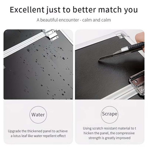 Aluminum Rolling Makeup Case black, like new, ideal for travel