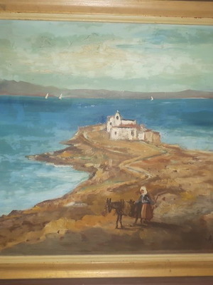 A. Lefkadios oil painting in excellent condition, signed
