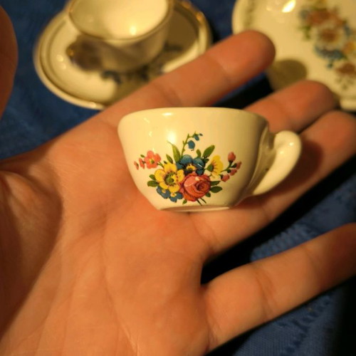 Small Japanese porcelain tea set
