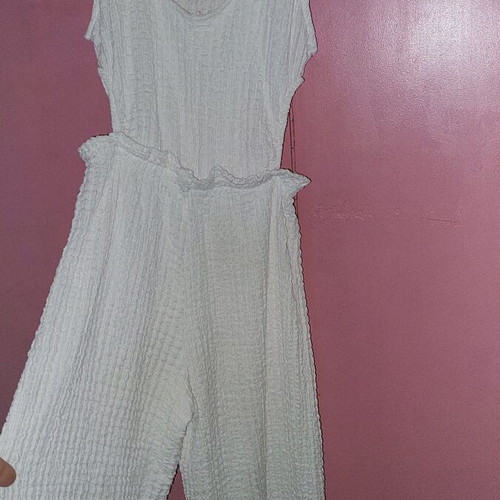 Zara white jumpsuit used size 10 for girls