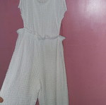 Zara white jumpsuit used size 10 for girls