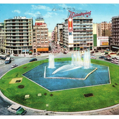 Collectible postcards used, pack of 10, 1970-80