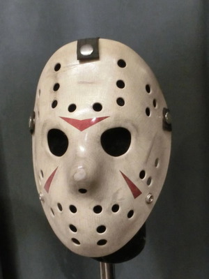 Jason Friday the 13th Part 3 Mask hand-painted and engraved, new