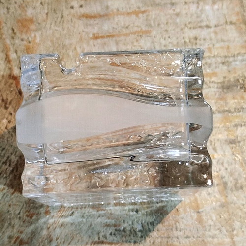 Beyer Bleikristall Germany square ashtray like new