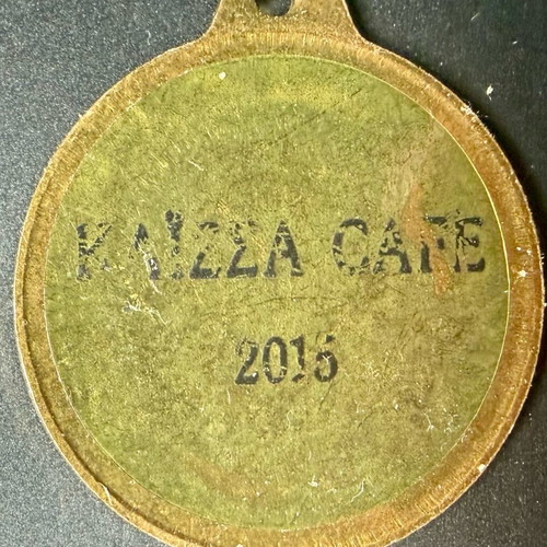 Collectible chess medal used, Kaissa Cafe 2015