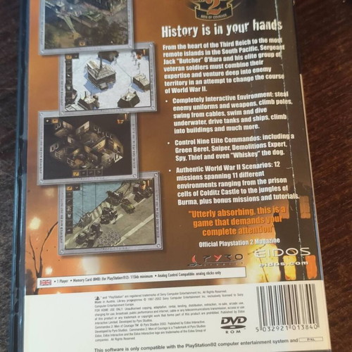 Commandos 2 PlayStation 2 game