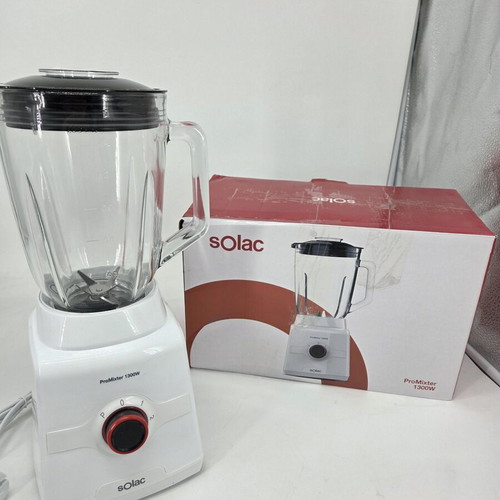 Solac ProMixter Blender 1300W New, Glass Jar 1.5L