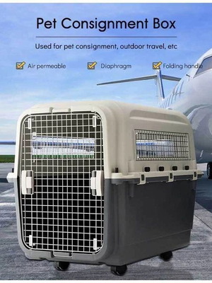 Air Pro IATA 8 Size Pet Carrier with Wheels 122x82x96cm for Pets up to 100kg