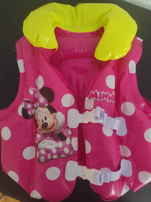 Children's Swim Learning Vest Minnie Pink New (3-6 Years)