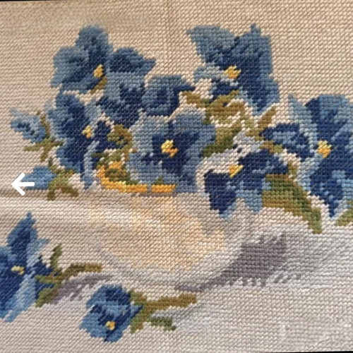 Goblen Violets new, handmade without frame