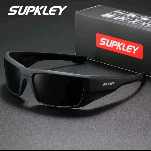 Supkley polarized unisex sunglasses new, matte black