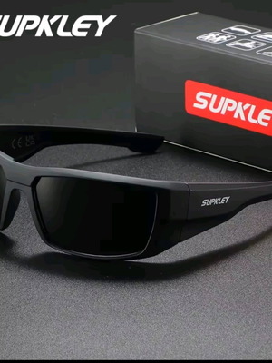 Supkley polarized unisex sunglasses new, matte black