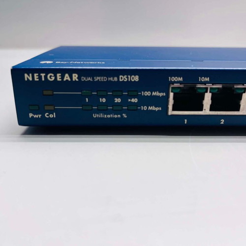Netgear DS108 Dual Speed Hub 8 Ports 10/100 Mbps like new, vintage