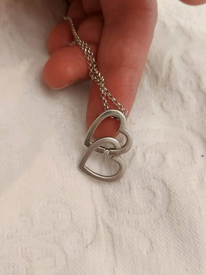 Silver 925 Hot Diamonds solid heart pendant without chain