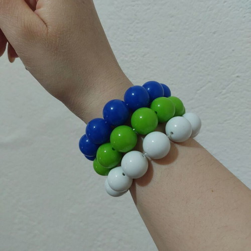 Bracelets used, multicolored
