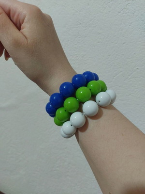 Bracelets used, multicolored