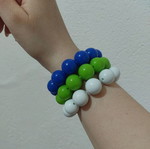 Bracelets used, multicolored