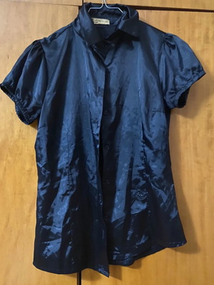 Women's short-sleeve shirt black, like new, size S