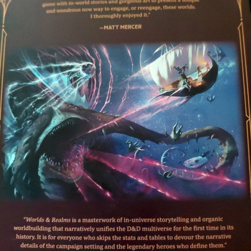 Dungeons & Dragons Worlds and Realms book like new, English