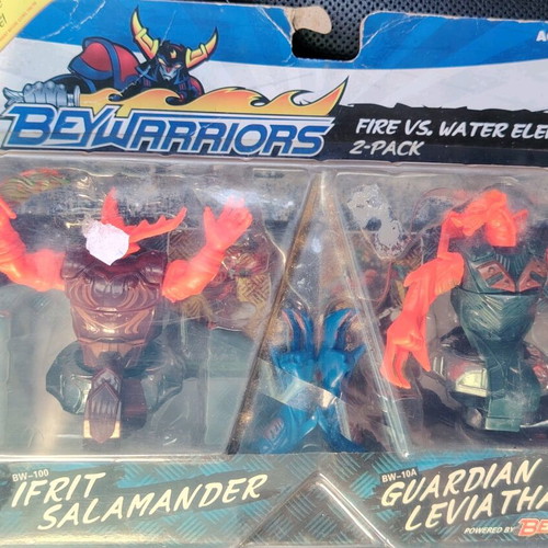 BeyWarriors Shogun Steel Fire vs Water 2-Pack new, Ifrit Salamander and Guardian Leviathan