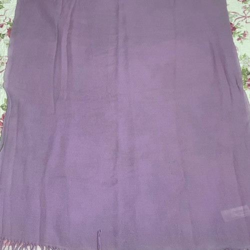 Pashmina used, light purple to lilac, 166x70 cm
