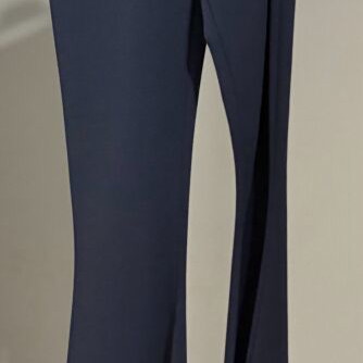 Flared pants dark blue, slim fit, size S