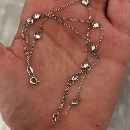 Silver bracelet 925 with sparkling stones, new