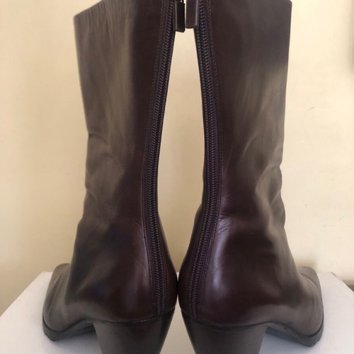 Walter Steiger brown leather boots used, size 40